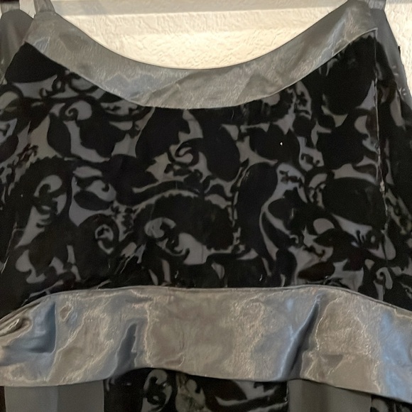 Lane Bryant Women Tank Top Size 20 Black Velvet & Satin Whimsigoth Balletcore - Picture 6 of 11